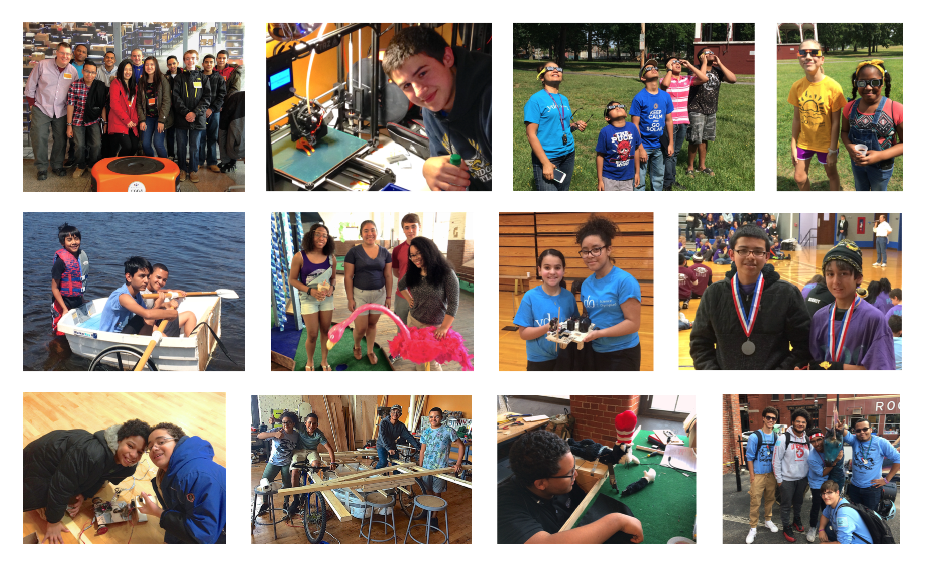 collage of photos of YDO kids